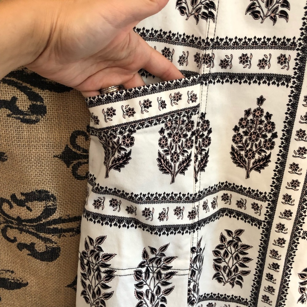 Anthropologie Black and White Midi Dress - Picture 3 of 6